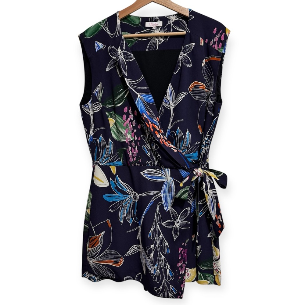 Parker Floral Surplice Wrap Romper‎ Size 12